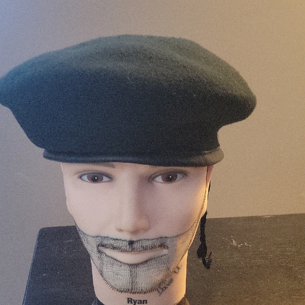 Classic Black Beret for Men